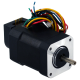 dual shaft brushless dc motor with incremental rotary encoder and 8 lead wires