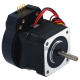 dual shaft NEMA 17 stepper motor with incremental rotary encoder