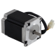 single shaft NEMA 23 stepper motor with mini fit jr connector