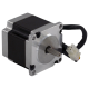 dual shaft NEMA 23 stepper motor with mini fit jr connector