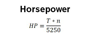 Horsepower Formula
