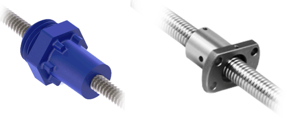 Lead Screw (left), Ball Screw (right)