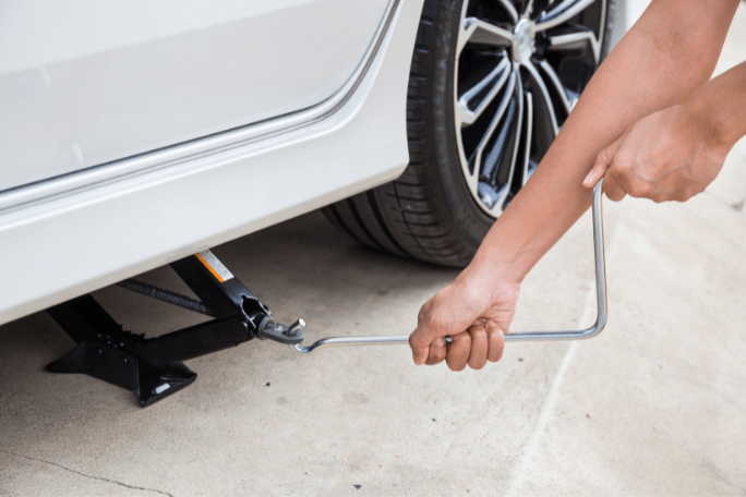 A car jack is a simple example of a mechanical actuator